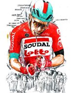 Caleb Ewan, Lotto Soudal, gewinnt die 1. Etappe der 37. Deutschland-Tour 2022.jpg