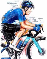 Einer Augusto Rubio, Team Movistar, gewinnt die 3. Etappe der 5. UAE Tour 2023.jpg