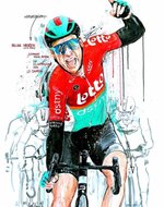 Milan Menten, Lotto Dstny, gewinnt die 55. Austragung von Le Samyn 2023.jpg