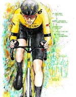 Matteo Jorgenson, Visma-Lease a bike, gewinnt die 78. Austragung von Dwars door Vlaanderen 2024.jpg