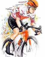 Danny van der Tuuk, Euskaltel-Euskadi, der Bergtrikot-Träger der 1. & 2. Etappe der 104. Kata...jpeg